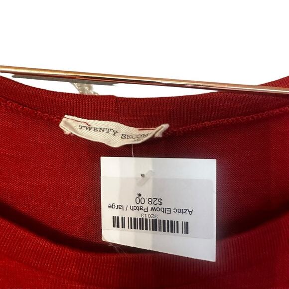 Twenty second 22nd tunic top with embroidered elbow size large new with tag - Picture 3 of 7